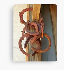 Old Horse Shoes Canvas Print