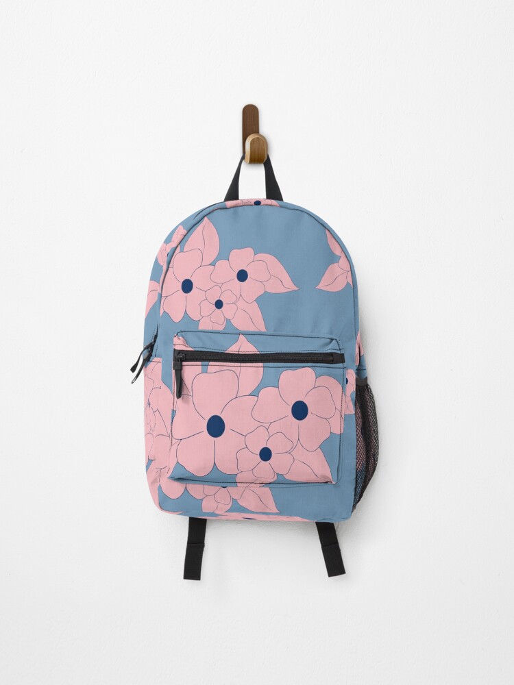 Thumbnail 1 of 3, Backpack, Flower Design designed and sold by DesignDrawn.