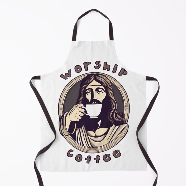 Item preview, Worship Coffee Chill Retro Jesus Caffeine Lover designed and sold by DreamCraze.