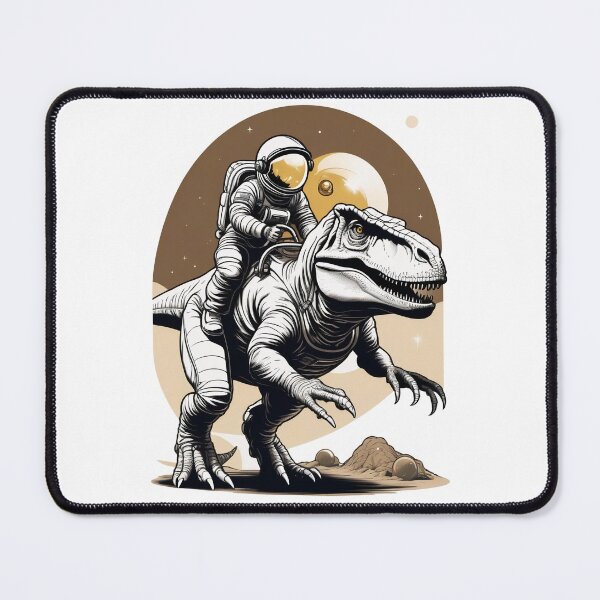 Item preview, Astronaut Riding Space Dino T Rex designed and sold by DreamCraze.