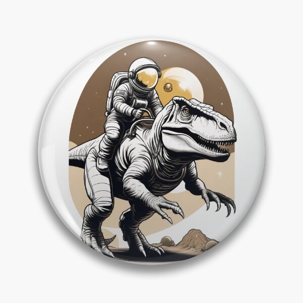 Item preview, Astronaut Riding Space Dino T Rex designed and sold by DreamCraze.