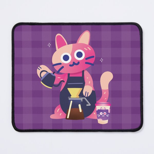 Item preview, cute cat coffee adorable cat make coffe designed and sold by Blau Rigel.