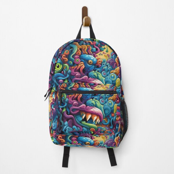 Item preview, Psychedelic abstraction in the form of a monsters. A psychedelic vision inspired by an acid trip. Shamanic vision from the ancient world. designed and sold by SculpterioShop.