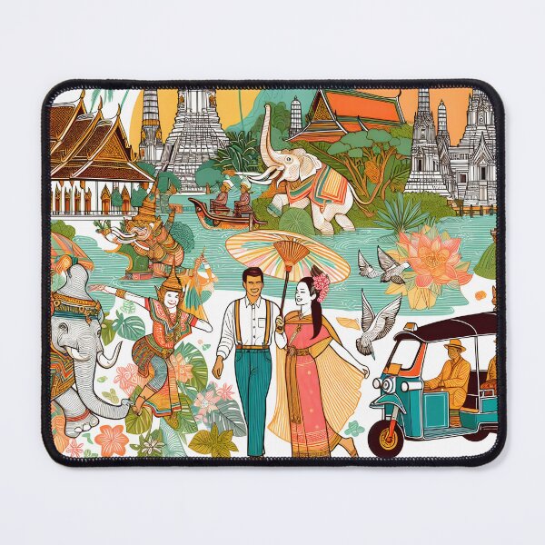 Item preview, Drawing and painting Thai art (12) designed and sold by fatimah-SL.