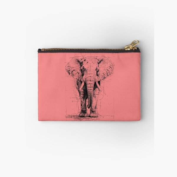 Item preview, Line drawing of an elephant in a simple croquis style. designed and sold by hojeong-art.