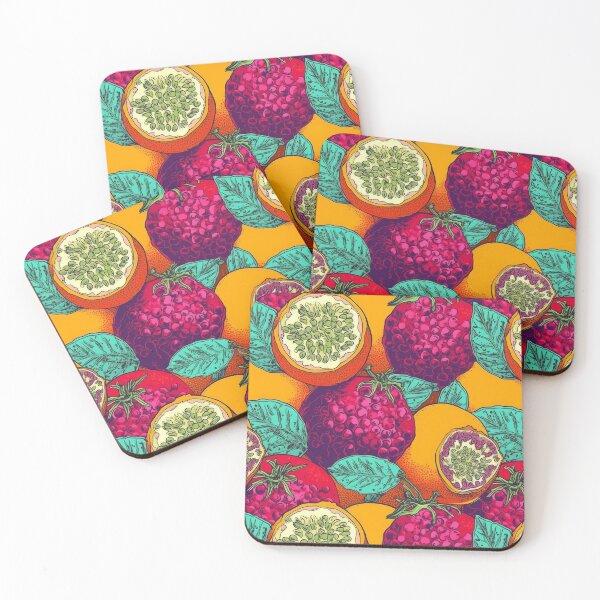Item preview, Passion fruit in pop art style. Fruit multicolored pattern. Bright juicy pop art with Passion fruits. designed and sold by SculpterioShop.