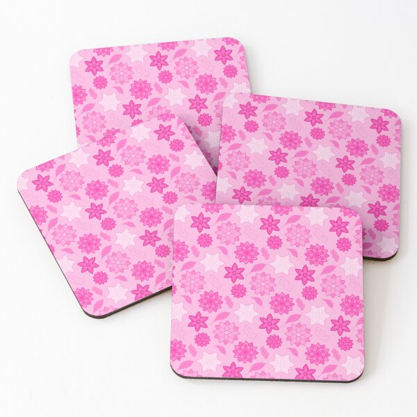 Item preview, Pink flower seamless pattern design  designed and sold by SpinklyCreations.