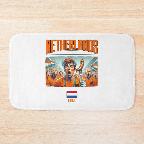 Item preview, Dutch Fans Euro24, sausage on a Fork. Netherlands designed and sold by Get-Forked.