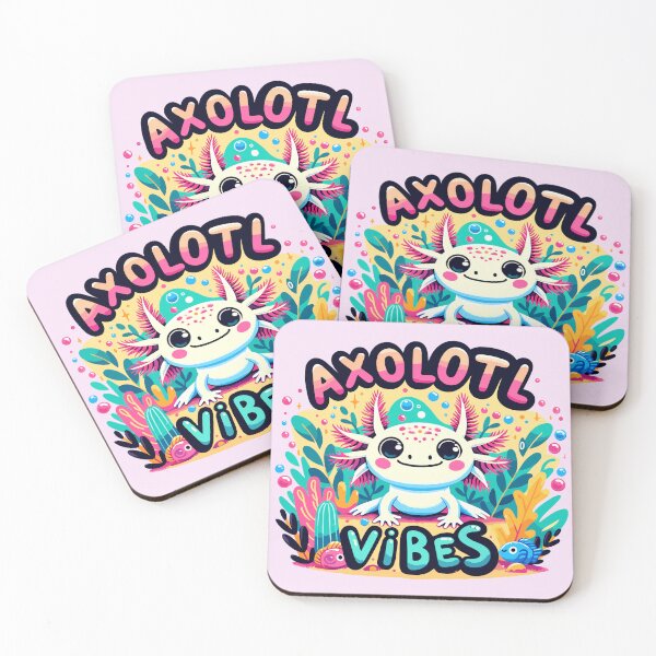 Item preview, Axolotl Vibes Shirt, Cute Colorful Axolotl Design designed and sold by FinFriends.