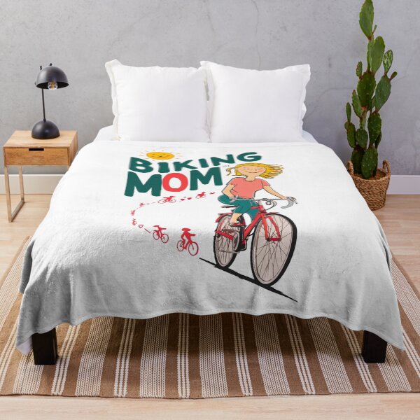 Item preview, Biking Mom On Red Bicycle - Mothers Day designed and sold by mergmart.