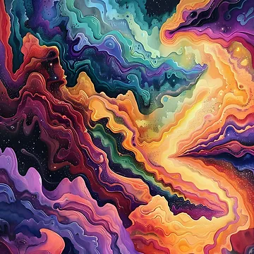 Artwork thumbnail, Abstract space by SunMoonMilk