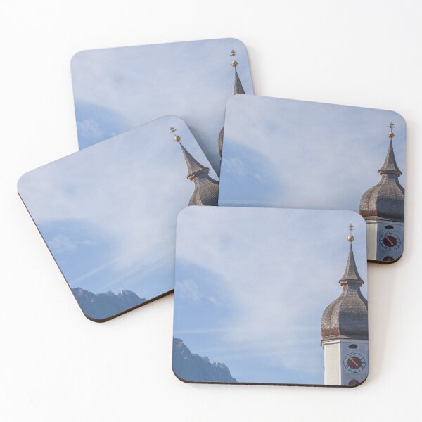 Item preview, Parish Church of St. Martin, Wetterstein Mountains with Zugspitze Massif designed and sold by Torsten  Krüger.