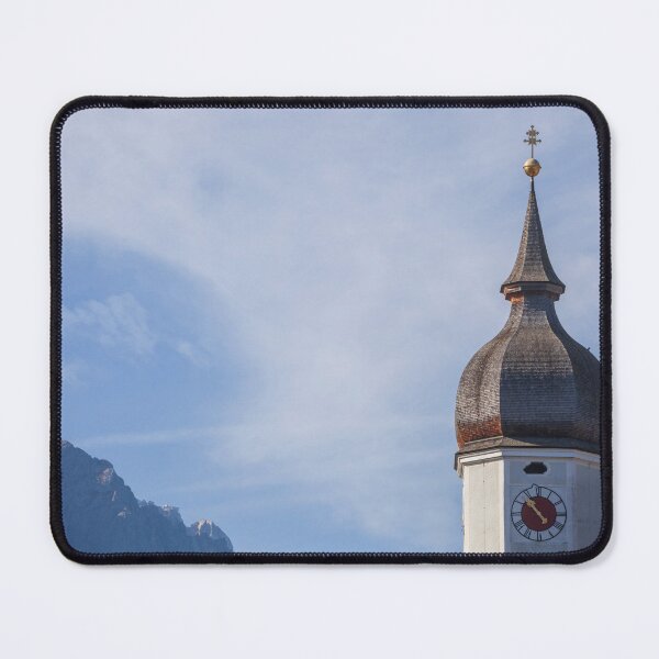 Item preview, Parish Church of St. Martin, Wetterstein Mountains with Zugspitze Massif designed and sold by Torsten  Krüger.