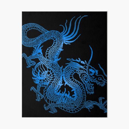 Blue Neon Dragon