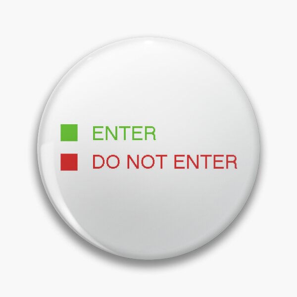 Item preview, Green button enter and red button do not enter designed and sold by Dream-dust.