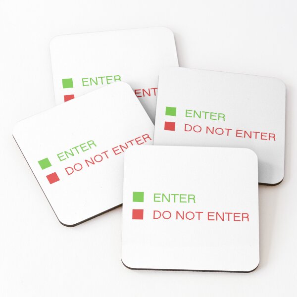Item preview, Green button enter and red button do not enter designed and sold by Dream-dust.