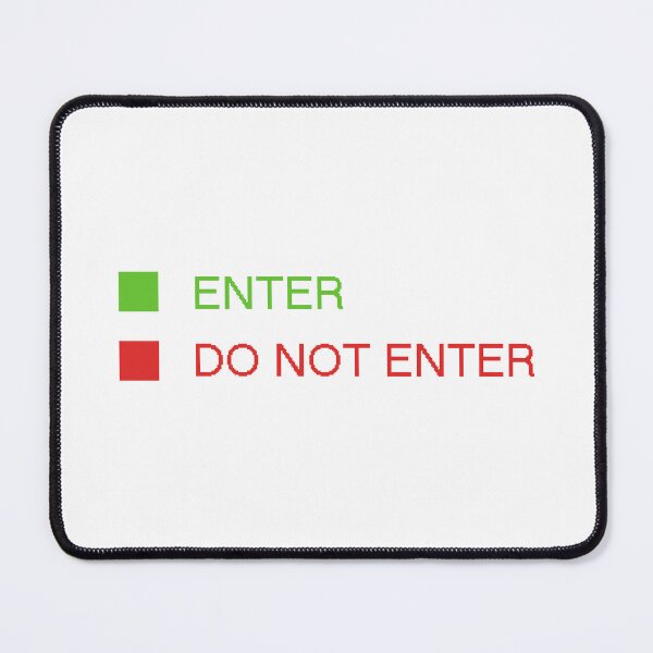 Item preview, Green button enter and red button do not enter designed and sold by Dream-dust.