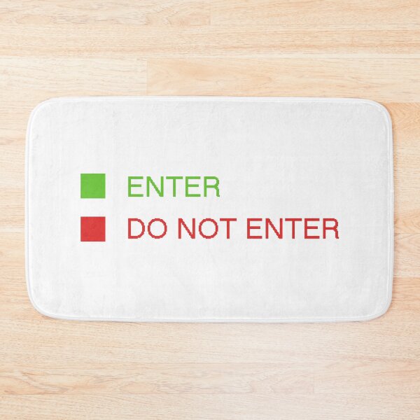 Item preview, Green button enter and red button do not enter designed and sold by Dream-dust.