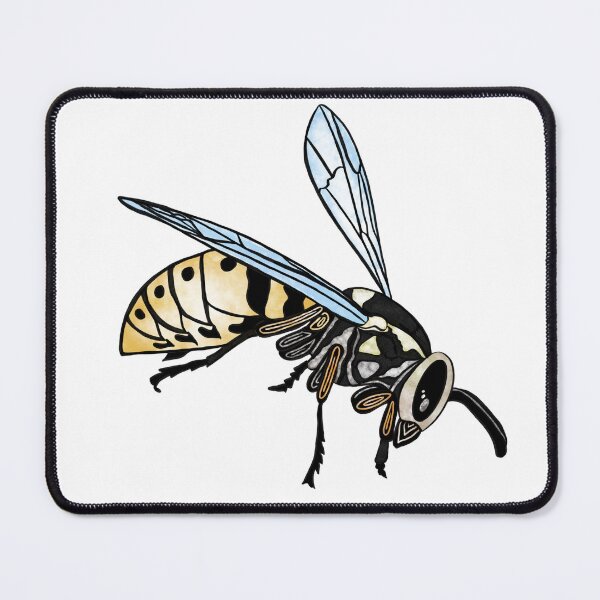 Item preview, wasp drawing designed and sold by Tetiana Pohurska.