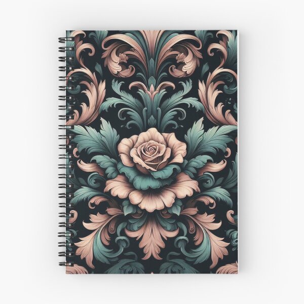 Item preview, Teal, Pink & Black Baroque designed and sold by DesignsByPrnces.