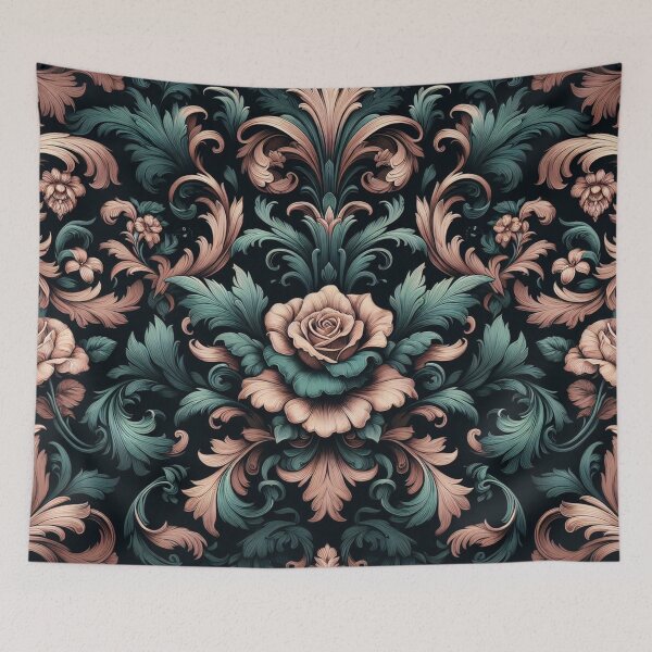 Item preview, Teal, Pink & Black Baroque designed and sold by DesignsByPrnces.