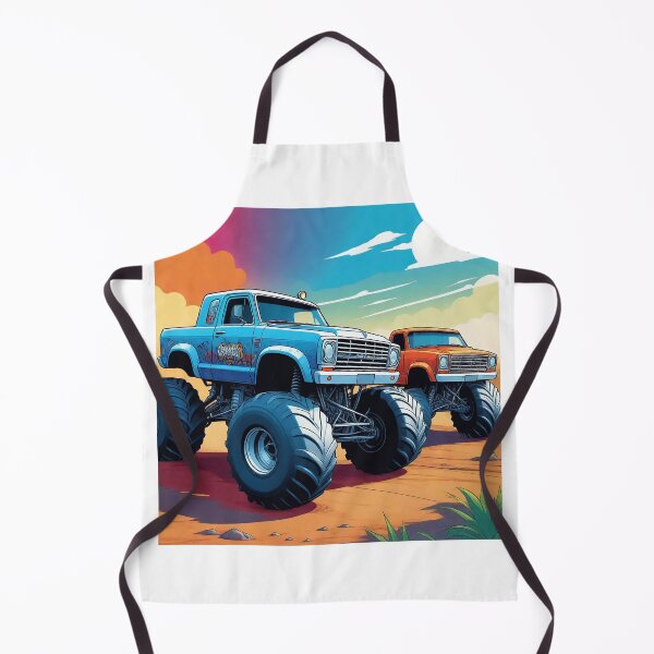Item preview, Monster trucks in desert designed and sold by Designovas.