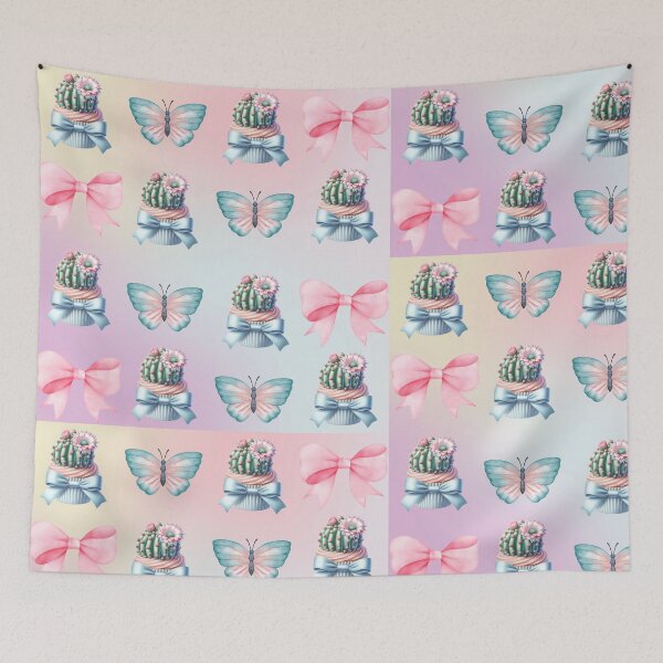 Item preview, Cactus Cupcake and bows  designed and sold by CuteseeWootsee.