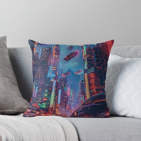 Artikelvorschau, Futuristic Anime city at night entworfen und verkauft von SunMoonMilk.