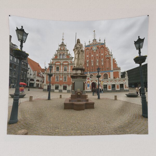 Item preview, The well and House of the Blackheads . Riga 2024 designed and sold by Jouko Lehto Photography.