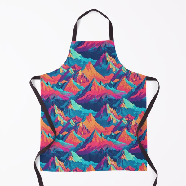 Item preview, Psychedelic abstract mountains in vector style. Vector mountains in blue and pink orange. Mountain landscape in minimalism. designed and sold by SculpterioShop.