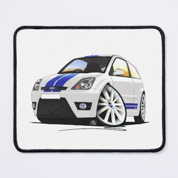 Item preview, Ford Fiesta ST (Facelift) White designed and sold by Yeomans Cartoons.