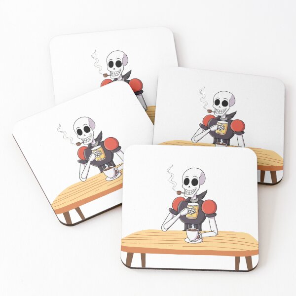 Item preview, Papyrus from Undertale drinking coffee designed and sold by Filip Art Factory.