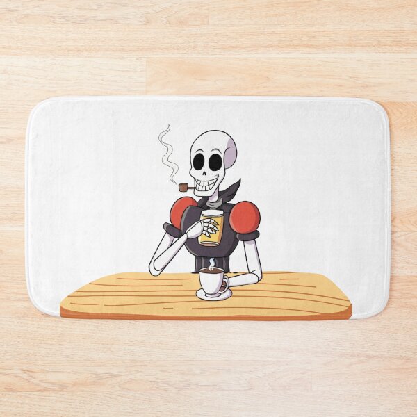 Item preview, Papyrus from Undertale drinking coffee designed and sold by Filip Art Factory.