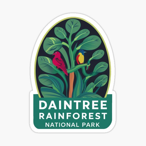 Item preview, Daintree Rainforest National Park logo emblem designed and sold by ArtFusion-Shop.