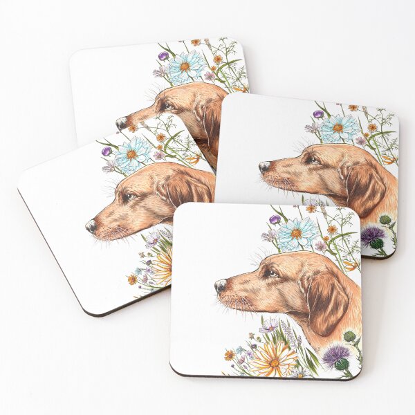 Artikelvorschau, Hund - Labrador Retriever mit Blumen entworfen und verkauft von camarocaro.