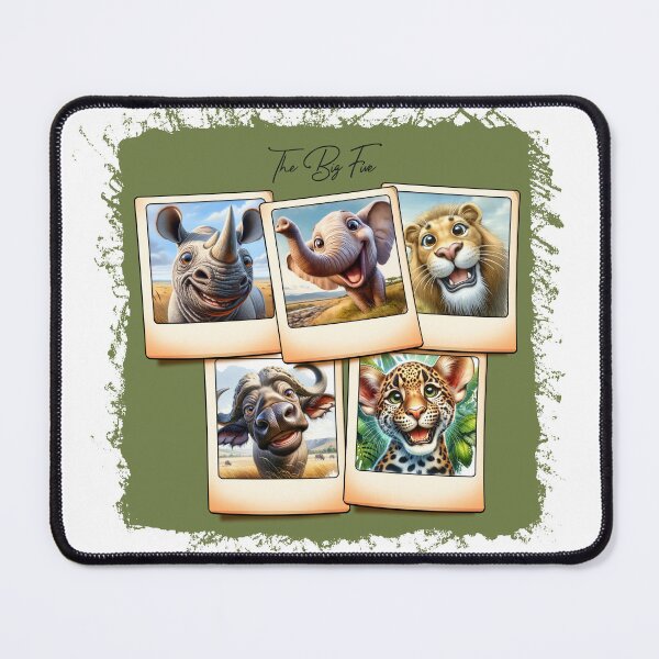 Item preview, The Big 5 wild animals designed and sold by roundowl.