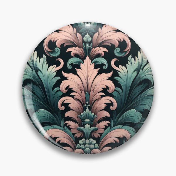 Item preview, Teal, Pink & Black Baroque designed and sold by DesignsByPrnces.