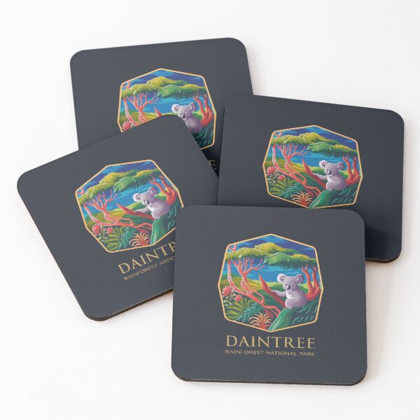 Item preview, Daintree Rainforest National Park logo emblem #2 designed and sold by ArtFusion-Shop.