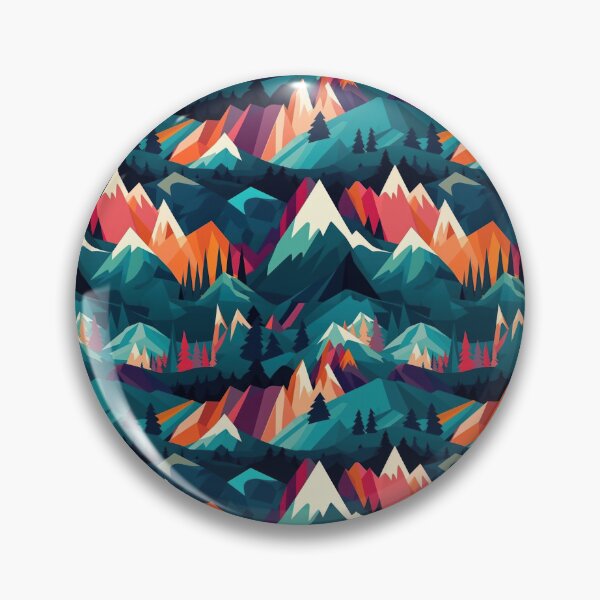 Item preview, Abstract mountains in vector style. Vector mountains in blue and pink orange. Mountain landscape in minimalism. designed and sold by SculpterioShop.