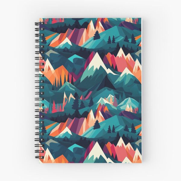 Item preview, Abstract mountains in vector style. Vector mountains in blue and pink orange. Mountain landscape in minimalism. designed and sold by SculpterioShop.