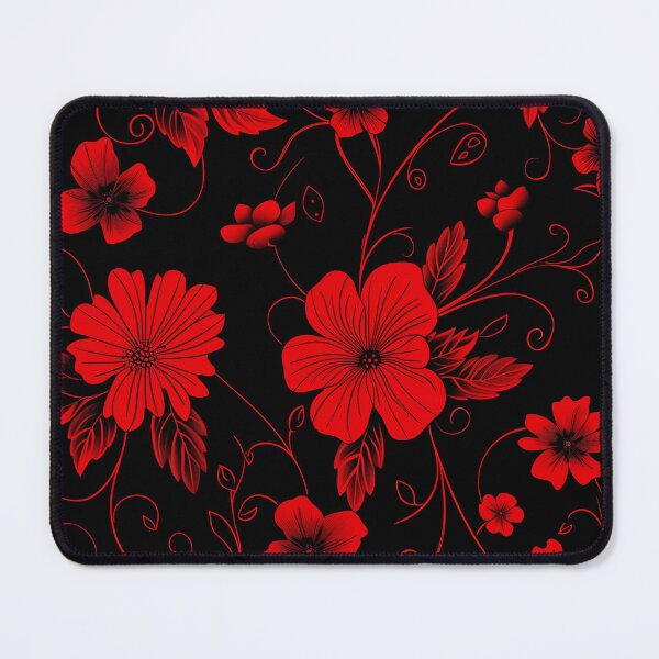 Item preview, Dance of Red and Black Flowers designed and sold by Marie Colençon.