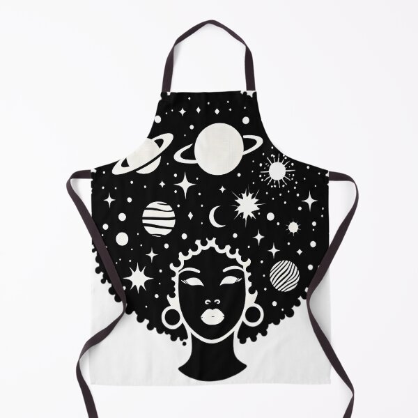 Item preview, Afrofuturism Afro Girl Sci-fi Black And White designed and sold by KitonicTees.