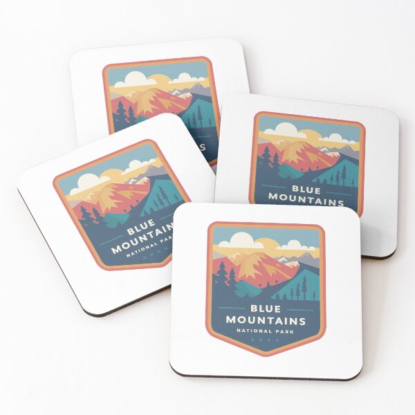 Item preview, Blue Mountains National Park logo emblem designed and sold by ArtFusion-Shop.