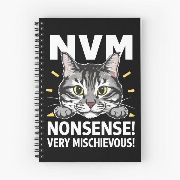 Aperçu de l'œuvre NVM T-Shirt chat mignon absurdité très espiègle !! créée et vendue par Delusion Tees.