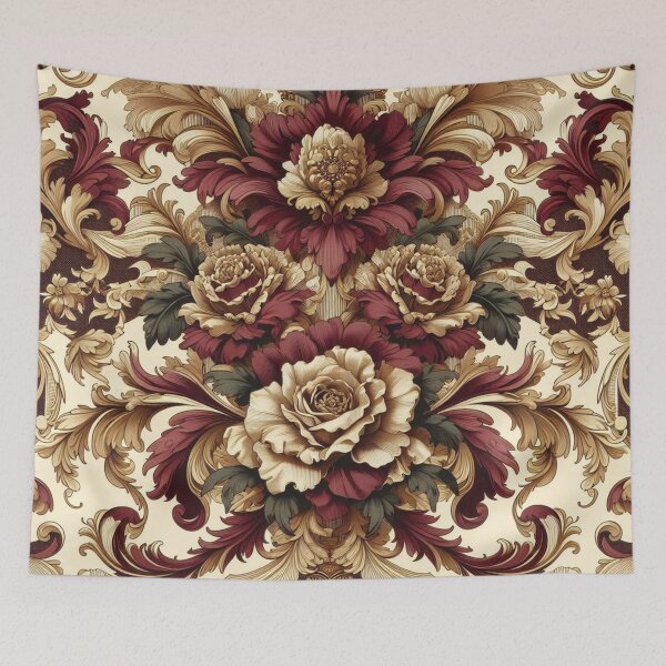 Item preview, Burgundy, Gold & Cream Baroque designed and sold by DesignsByPrnces.