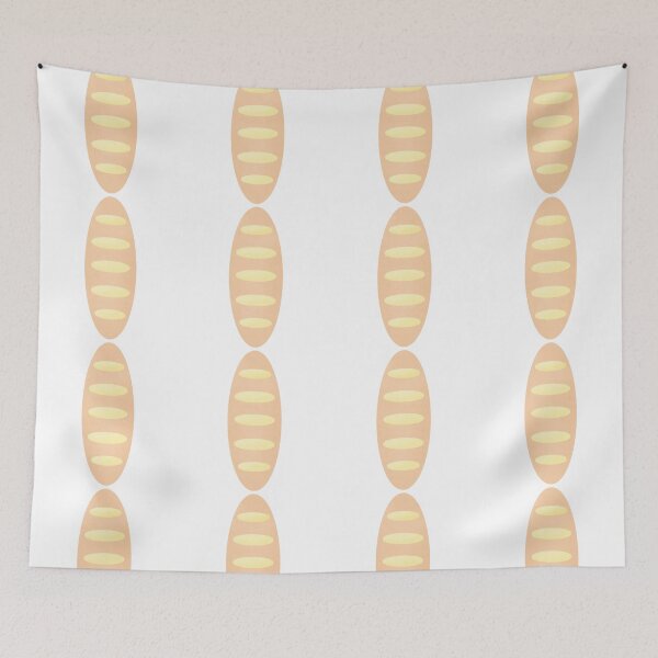 Item preview, Baguette bread hand drawn watercolor illustration designed and sold by Anngozza2.