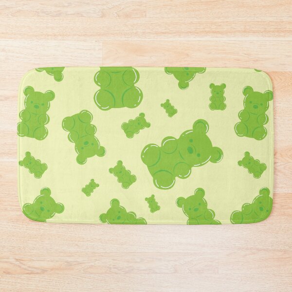 Item preview, Green gummy bear pattern  designed and sold by smalladventures.