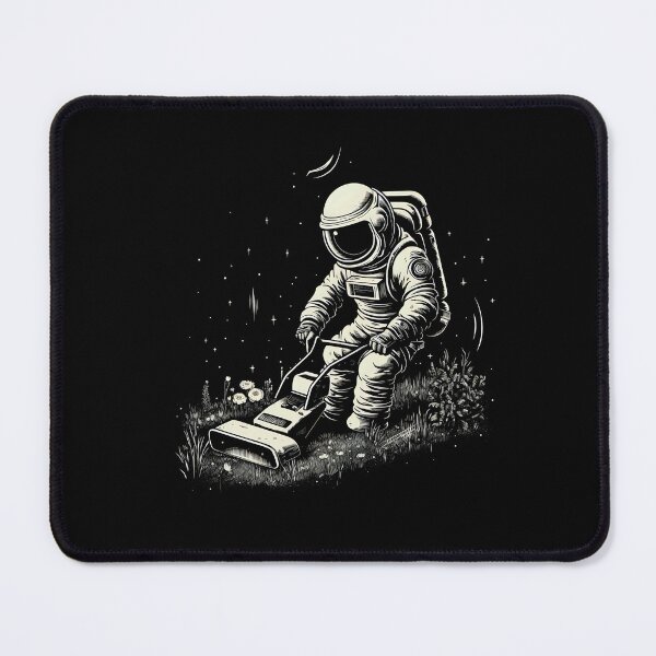 Item preview, Astronaut mowing the lawn designed and sold by DerSenat.