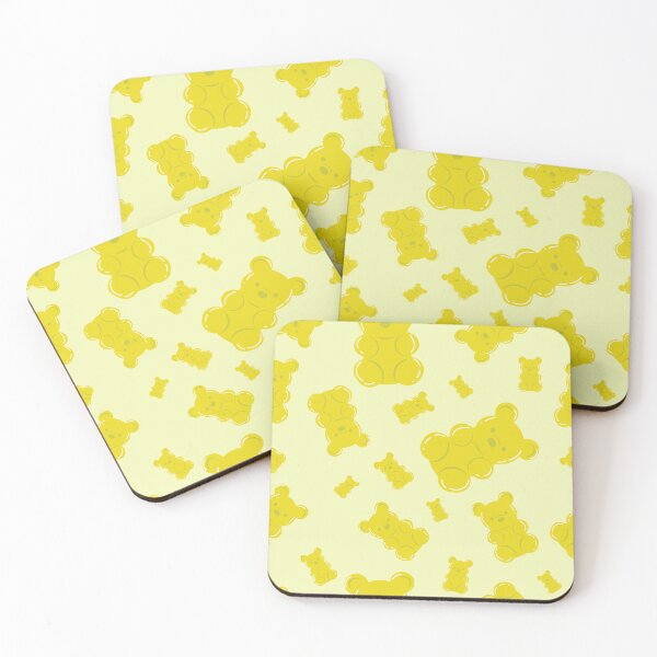 Item preview, Yellow gummy bear pattern  designed and sold by smalladventures.