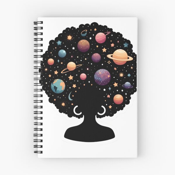 Item preview, Afrofuturism Afro Girl Cosmic Art designed and sold by KitonicTees.